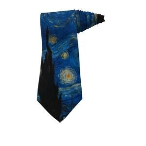 Ralph Marlin Vincent Van High Starry Night 1994 Vintage Novelty Necktie